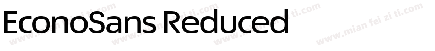 EconoSans Reduced字体转换